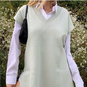 Zara Mint Green Sweater Vest